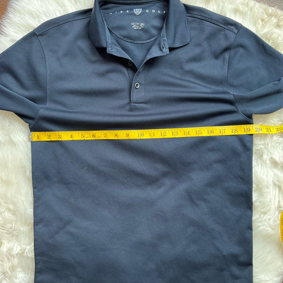 Nike Golf Mens Polo Shirt Blue Short Sleeve Pullover Collar Logo Small - Picture 3 of 5